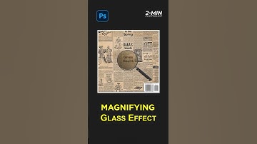 Magnifying glass effect in photoshop #shorts