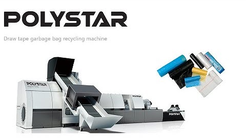 Draw tape garbage bag recycling machine