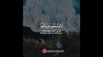 تِلْكَ الْجَنَّةُ الَّتِي نُورِثُ مِنْ عِبادِنا مَنْ كانَ تَقِيًّا| #حالات_واتس#القارئ#شريف_مصطفى ✨🍂