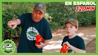 Aventura Jurásica: Rescate del Bebé TRex |  TRex Rancho | Moonbug Kids  Parque en Vivo!