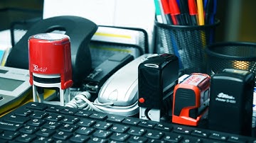 Office ASMR: Work With Me-Night Shift | Rubber Stamps-Scanner-Printer-Scissors-Papers-Paper Shredder