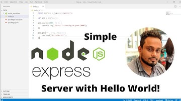 Simple NodeJS/ExpressJS Server | Hello World | Tanzin Mahmud