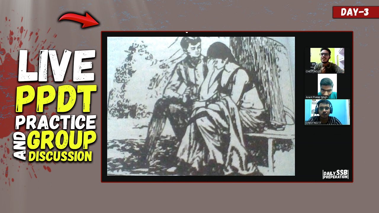 Day -3 || SSB PPDT Practice || PPDT Group Discussion SSB || Daily SSB Preparation