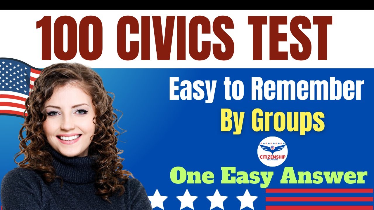 2024 Random 100 Civics Questions and Answers by Group: US Citizenship ...