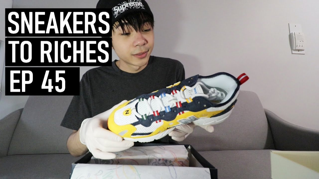 reseller แปลว่า  2022  EP 45 - LIVE COP YEEZY 350 CINDER, Aime Leon 827 Dore New Balance Reselling VLOG Sneakers To Riches