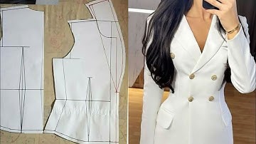 HOW TO CUT A BLAZER JACKET WITH A SHAWL COLLAR (Part 2)