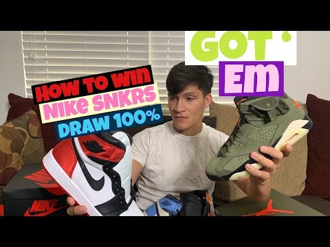 how to win nike snkrs draw