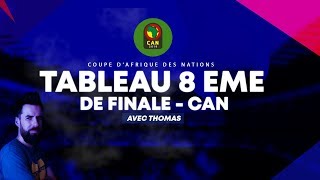 Le tableau complet des 8 EMES de FINALE de la CAN 2019 BILAN des Groupes Le tableau complet des 8 EMES de FINALE de la CAN 2019 BILAN des Groupes