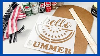 Summer Decor DIY || Watermelon Decor || Just 1 Cute Craft