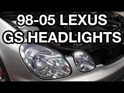 1998-2005 Lexus GS Halogen Headlight Bulb Replacement