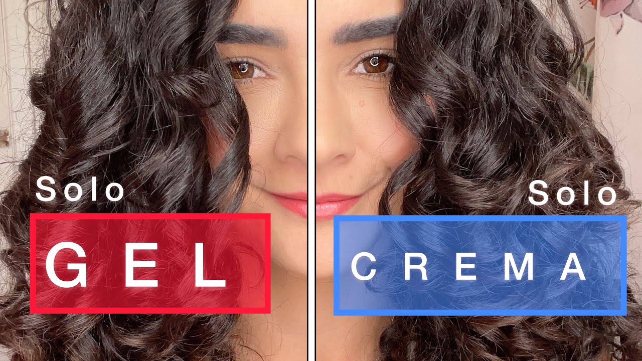 ¿ES NECESARIO USAR CREMA DE PEINAR + GEL? / ¡PROBANDO MITAD SOLO GEL Y MITAD SOLO CREMA!
