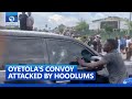 #EndSARS Protests: Governor Oyetola's Convoy Attacked By Hoodlums