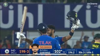 Ruturaj Gaikwad Century Inning Highlights ||  Ind Vs Aus T-20 Series 3rd Match