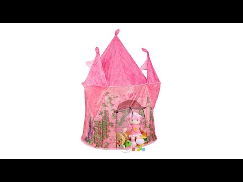 Tenda per bambini rosa a forma di castello per piccole principesse