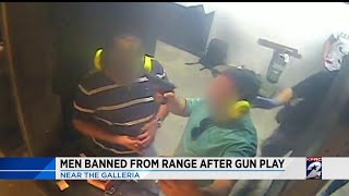 Man banned from gun range after gun play