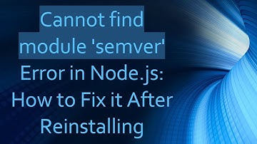 Cannot find module 