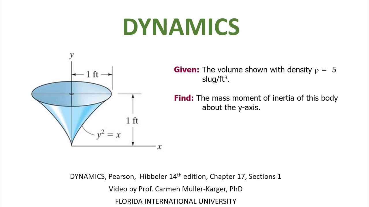 DYNAMICS, Example 17.1.1 Mass Moment of Inertia - YouTube