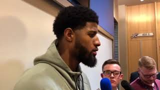 Paul George, Postgame (Mar. 16, 2018)