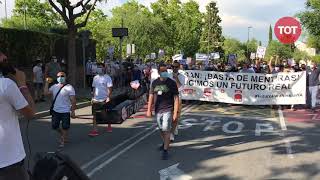 Manifestació dels treballadors de Nissan a Sant Cugat