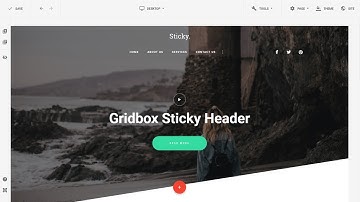 Sticky Header For The Joomla Website Builder Gridbox