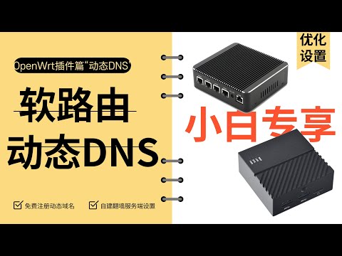 OpenWrt软路由动态DNS超级小白保姆级教程快速上手-免费动态域名-自建翻墙服务端