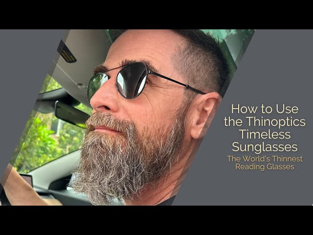 How to Use Your ThinOptics Timeless Sunglasses & Milano Case, ThinOptics