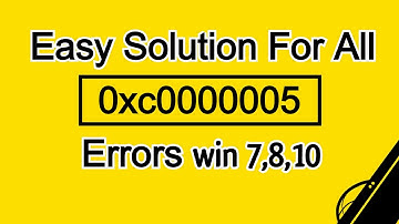 how to fix 0xc0000005 the application was unable to start correctly