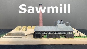 Model Sawmill - Kit Bashing a Set from Kibri