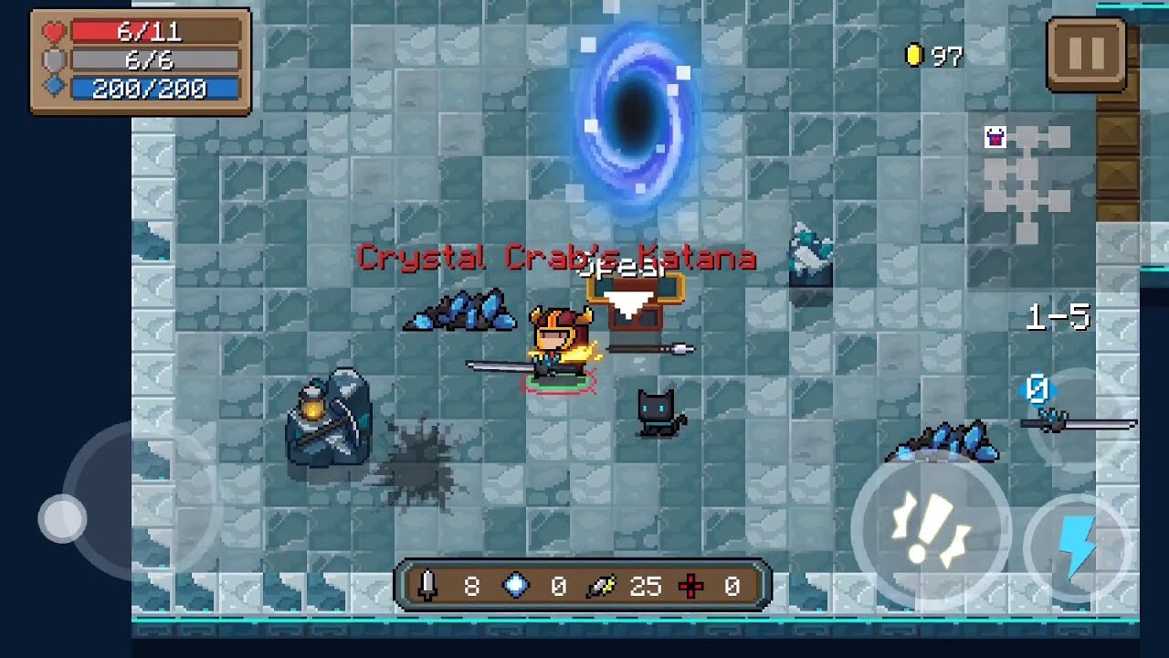 Soul Knight Legendary Weapon Crystal Crab's Katana YouTube
