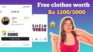 Shein 100% Free Shopping | Free Dresses, Tops & More Worth ₹1200-₹5000 | Shein Verse Offer 2025  screenshot 2