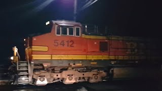 CSX Q138 Intermodal Train With Two BNSF's Pulling