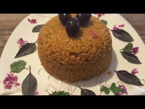 bulgur pilavi tarifi..domatesli bulgur pliavi..ბურგულის ფლავი