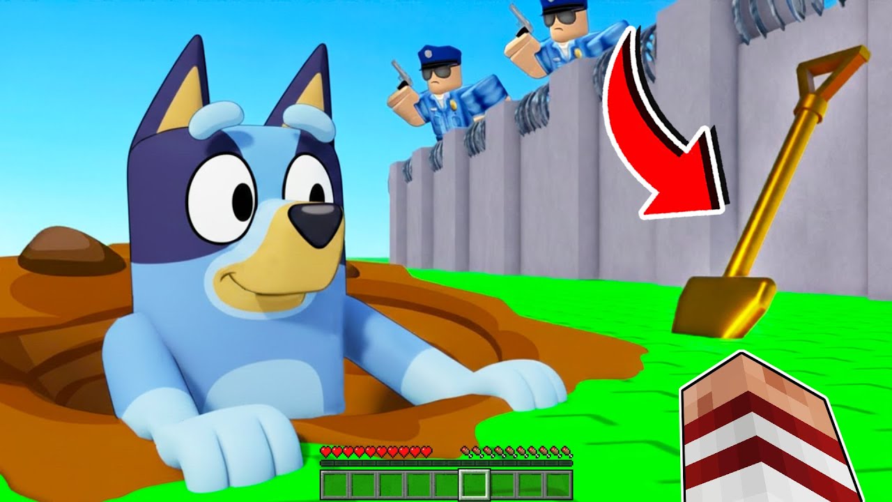 CAVAMOS PARA ESCAPAR DE LA PRISIÓN CON BLUEY