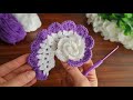 3D⚡💯Crochet Flower💯👌 Very easy crochet rose flower making for beginners. #crochet