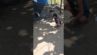Buat layangan sikep 3 meter up #shortvideo #kite #cute
