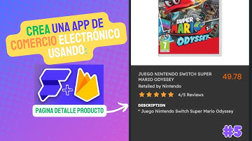 Construye tu App de E-commerce con FlutterFlow y Firebase  | Creación de Página Detalle | #5