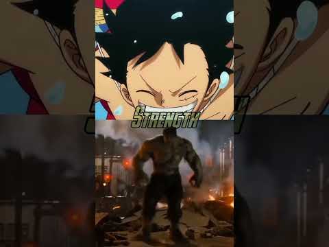 Monkey D Luffy vs Hulk (MARVEL) #shorts #anime #mcu #marvel # ...
