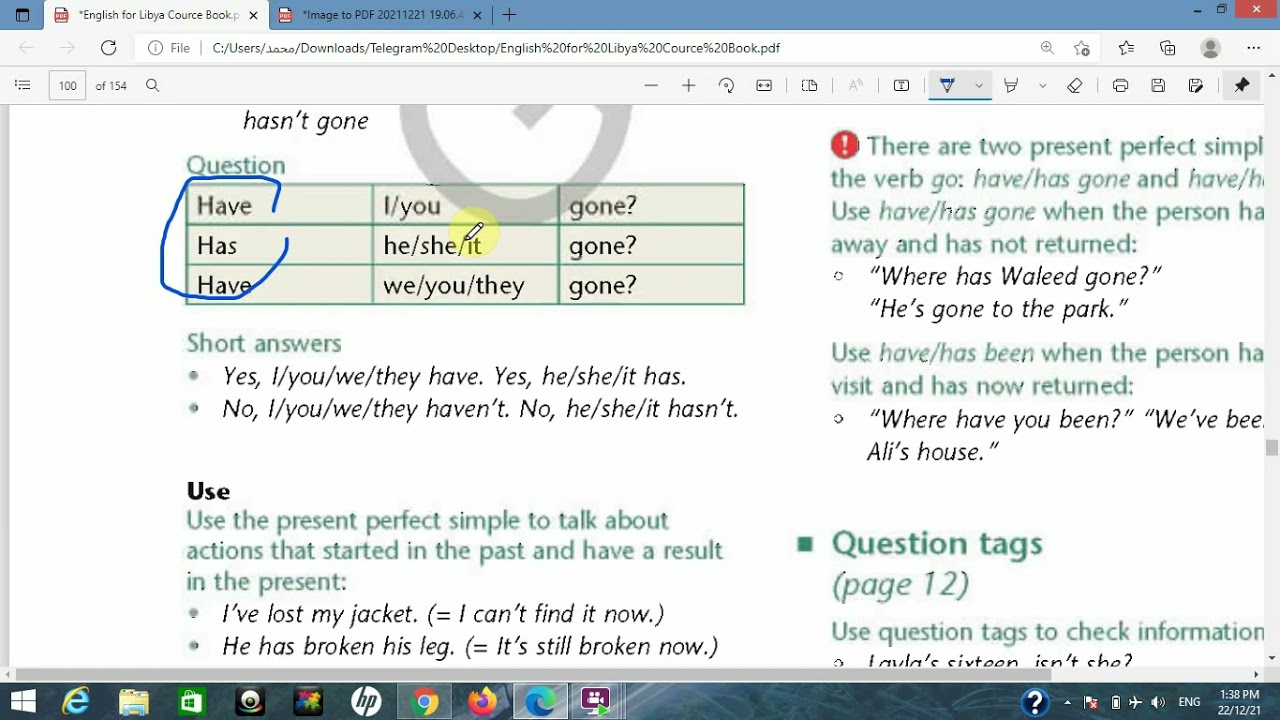#ثانية_ثانوي ,  ليبيا ,Unit 1 , Secondary 2 ،الجزء الثاني ، English for Libya ,أهم المواضيع .