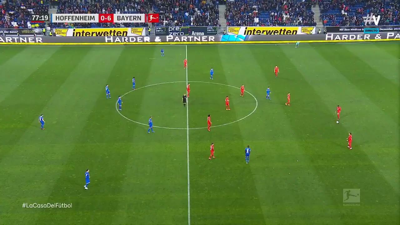 Bayern Munich and Hoffenheim players protesting against fans