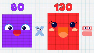 Numberblocks | Multiply 2 Big Numbers Part 2 | Multiply Two Giant Numbers | Math Skill Big Numbers