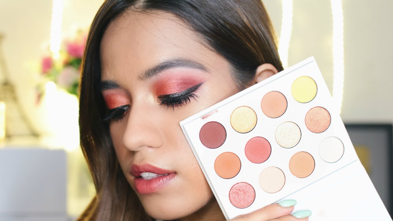 Cranberry Eye Makeup Tutorial With Colourpop Yes Please Palette | Debasree Banerjee