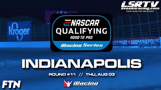 eNASCAR Road to Pro Qualifying iRacing Series | Round 11 at Indianapolis | Split Two