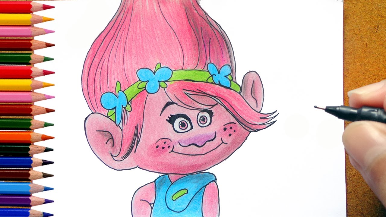 Desenholandia Pintando POPPY TROLLS 2 em Português, Desenhos Animados para  Crianças