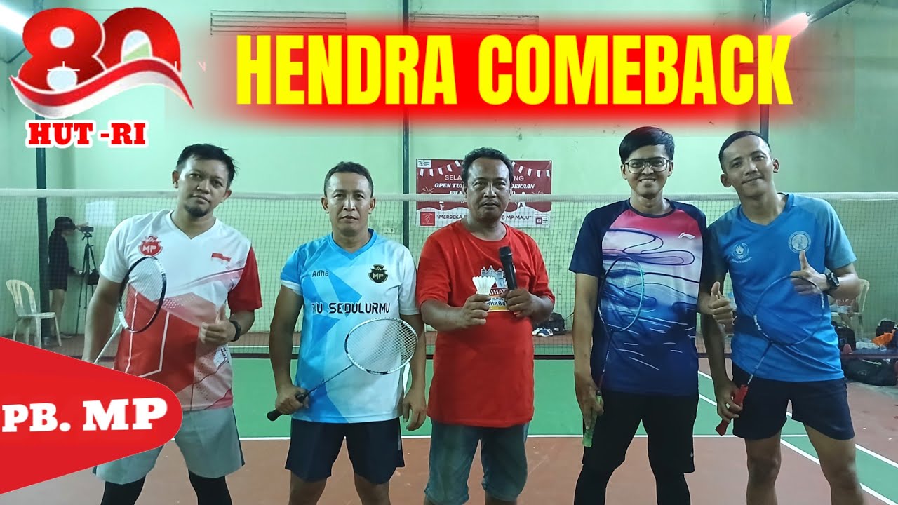 Badminton [Highlights] Turnamen PB MP. HUT 80-RI ‼️HENDRA COMEBACK🔥🔥🔥