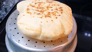 #خبز-السميد- التركى بدون فرن خبزته على المصفاة