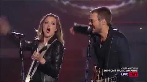 Eric Church - That's Damn Rock n Roll ft Lzzy Hale CMA 2014 (FIxed Audio)