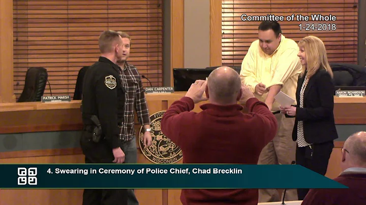 Brecklin sworn in as new Fitchburg Police Chief