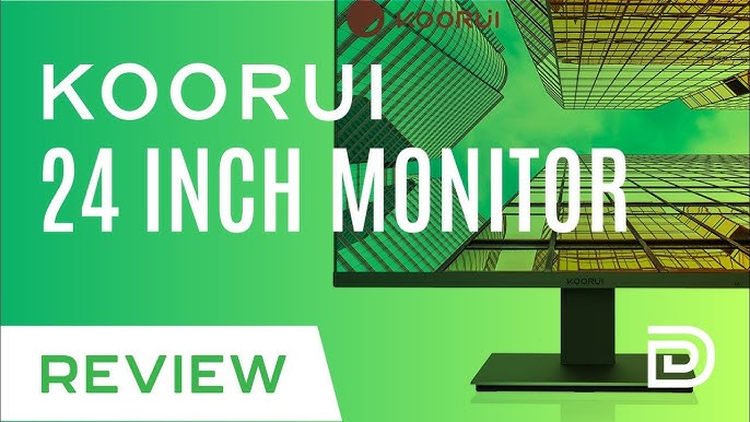 KOORUI 24 Inch Gaming Monitor, 165Hz IPS 1080p 1ms Adaptive Sync,  Frameless, HDMI, DisplayPort, Tilt Adjustable, Eye Care, VESA Wall Mount，  Black