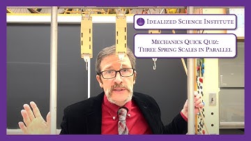 Three Spring Scales in Parallel - Idealized Science Institute - Mechanics Quick Quiz