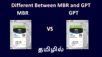 Different between MBR and GPT in Tamil  | Which one is better and Which one to choose |